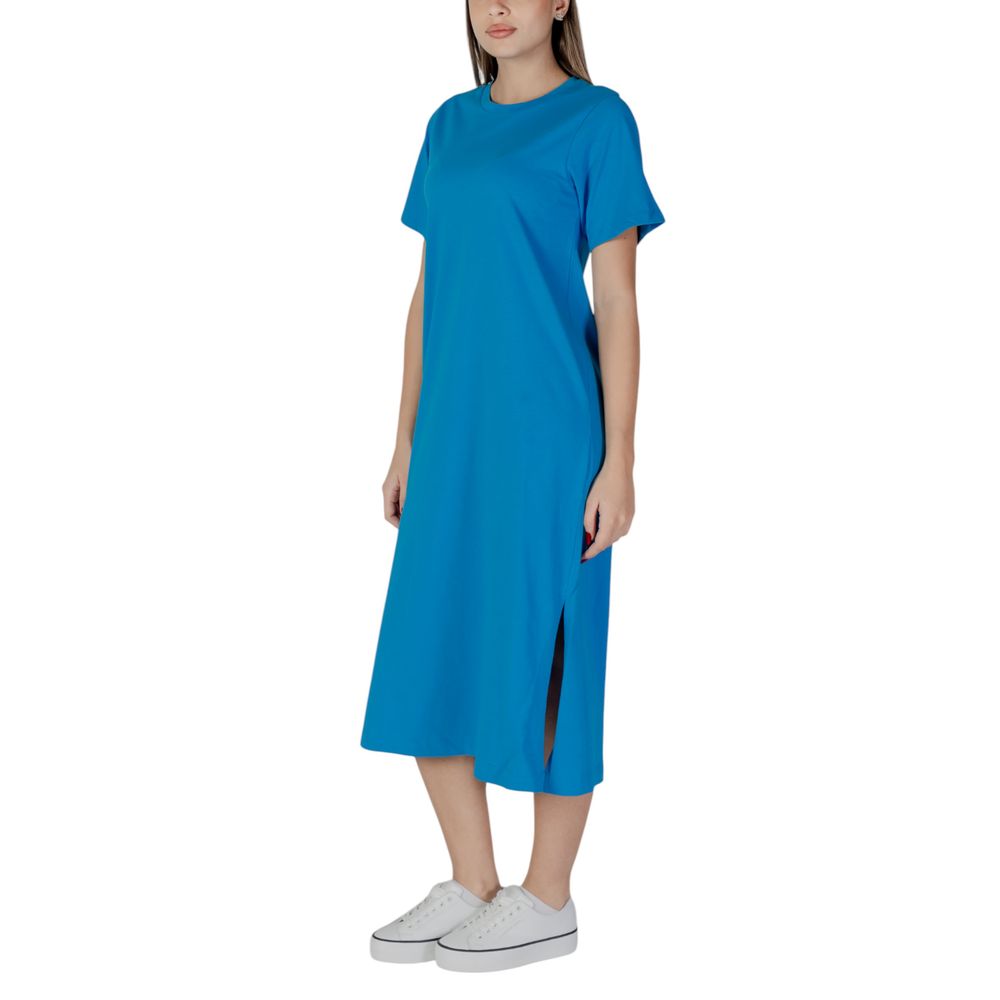 B.Young – Blaues Midikleid aus Baumwolle