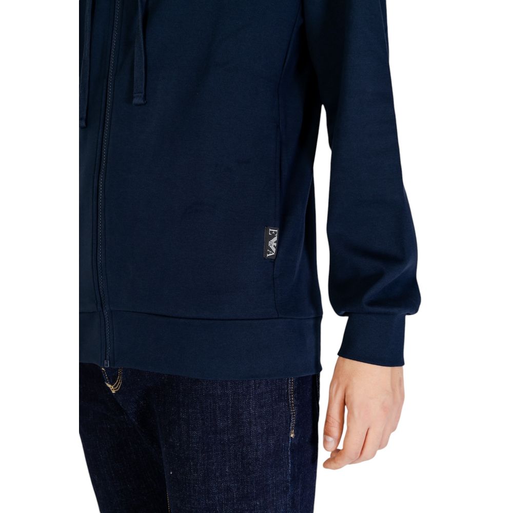 Emporio Armani Underwear – Blauer Polyester-Kapuzenpullover