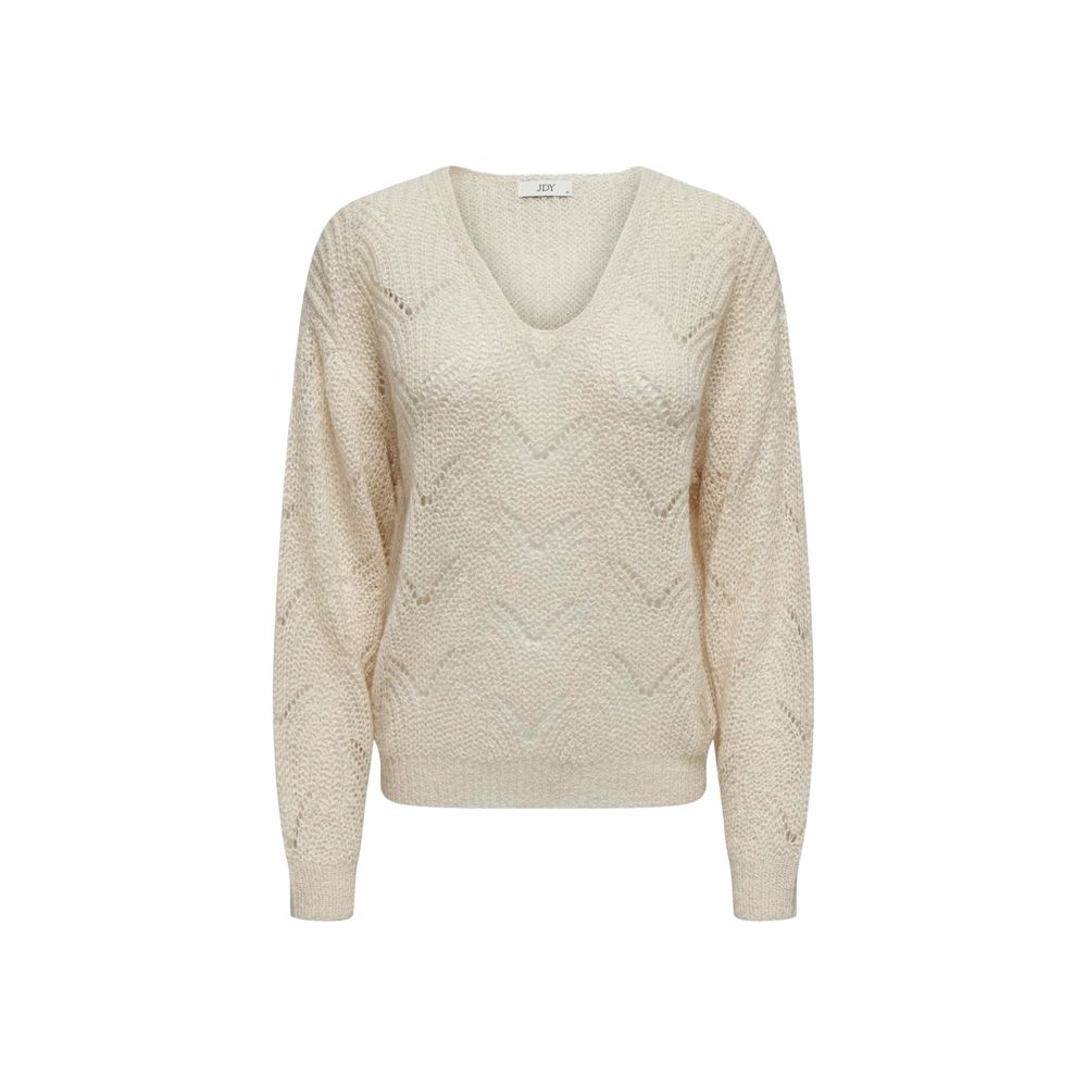 Jacqueline De Yong Cremefarbener Marabu-Pullover