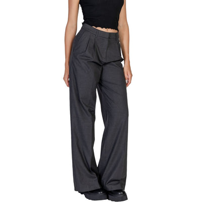 Morgan De Toi Gray Polyester Casual Pants