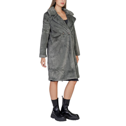 ICHI Schwarze Polyesterjacken und -mäntel