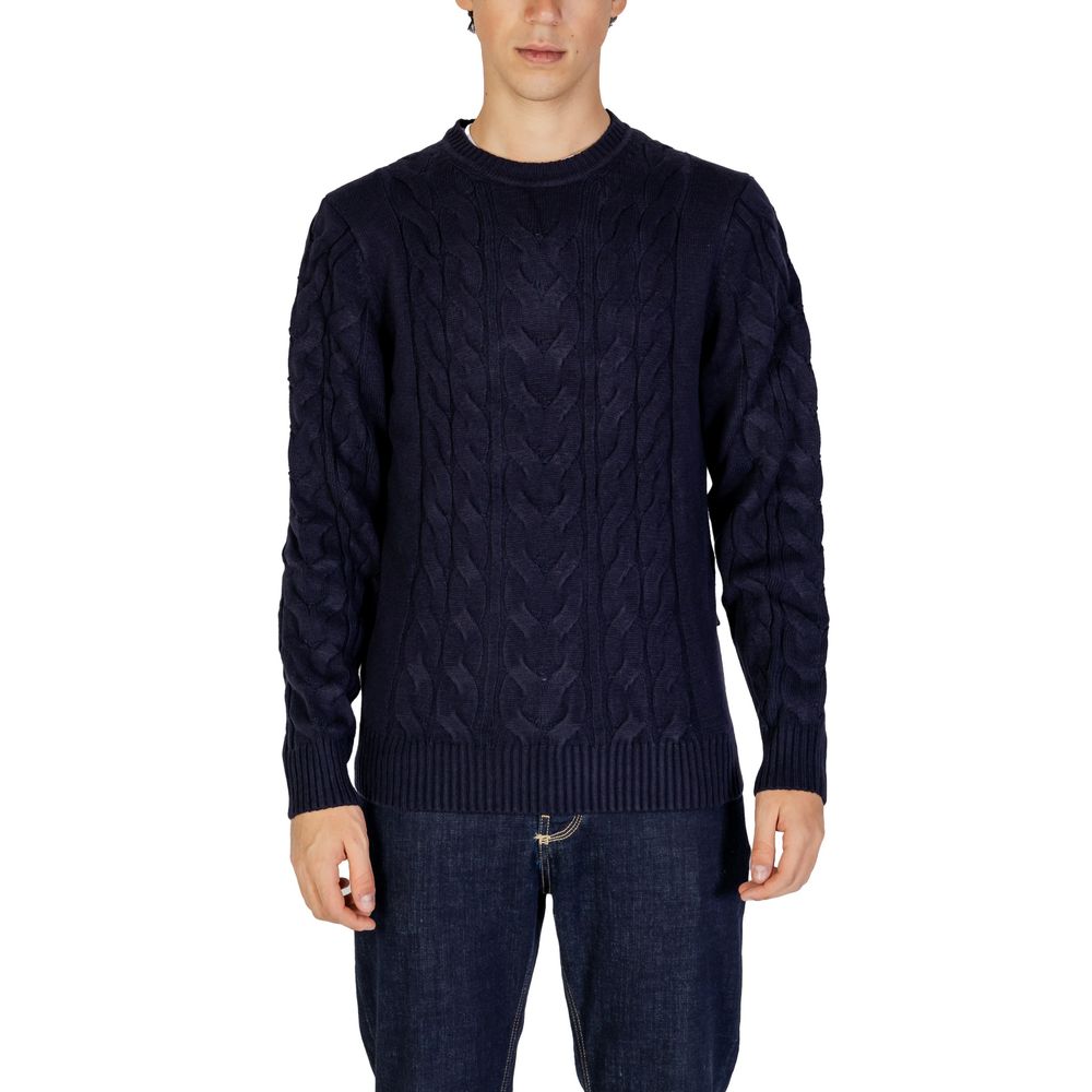 Blauer Marabou-Pullover von Hamaki-Ho