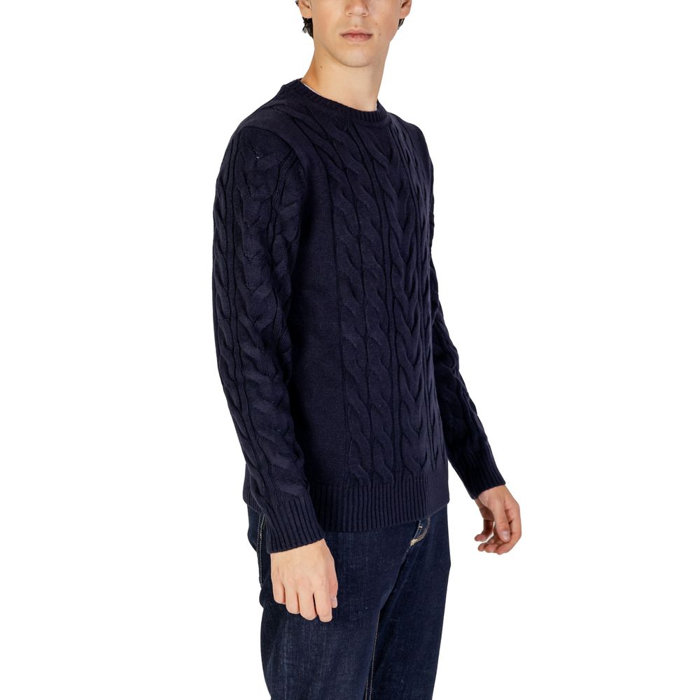 Blauer Marabou-Pullover von Hamaki-Ho