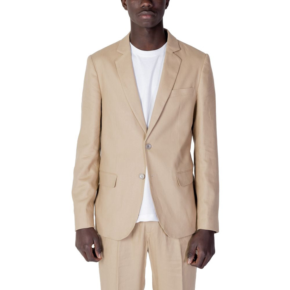 Antony Morato Beige Leinenblazer