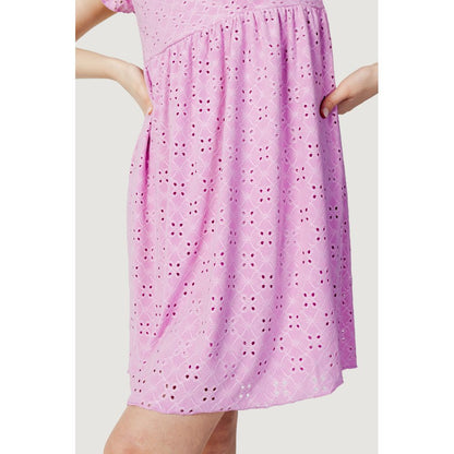 Jacqueline De Yong Kleid aus Polyethylen in Multicolor, kurz