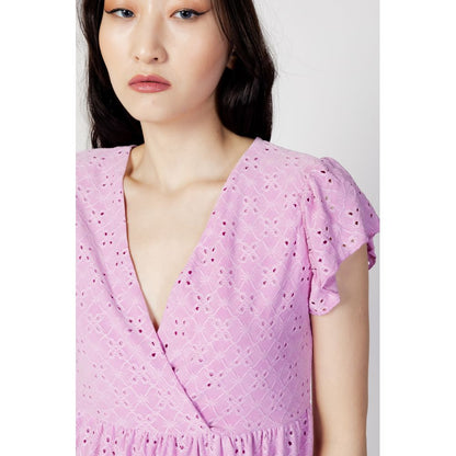 Jacqueline De Yong Kleid aus Polyethylen in Multicolor, kurz