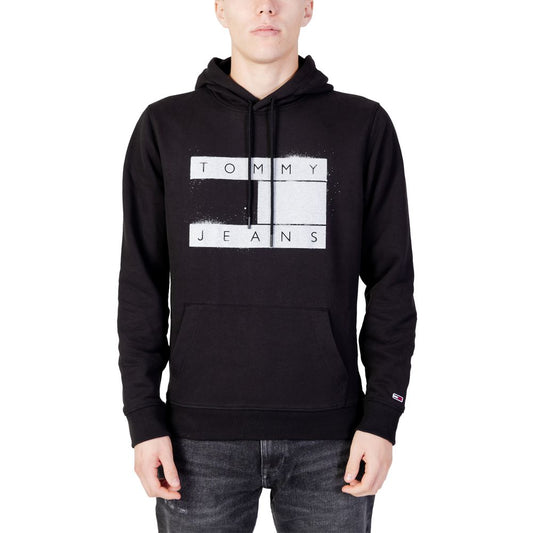 Tommy Hilfiger Jeans – Kapuzenpullover aus Bio-Baumwolle in Schwarz