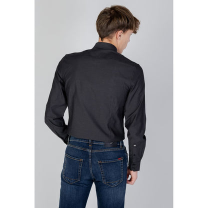 Antony Morato Graues Baumwollhemd