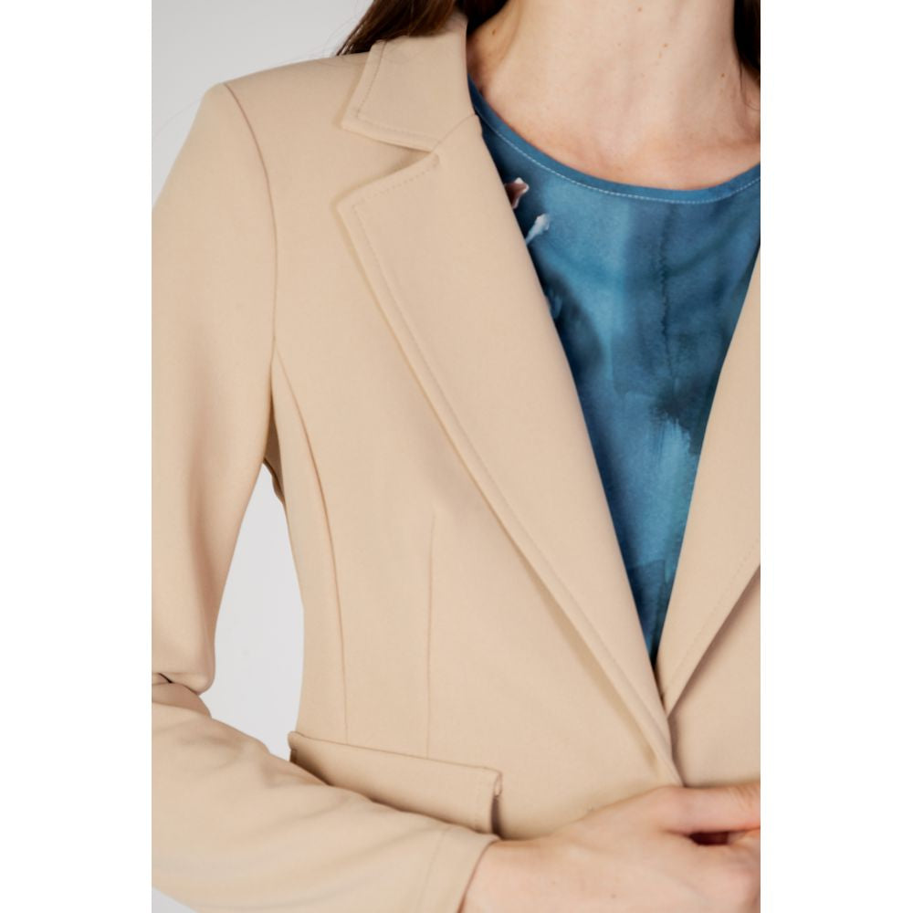 Beigefarbener Polyester-Blazer von Rinascimento