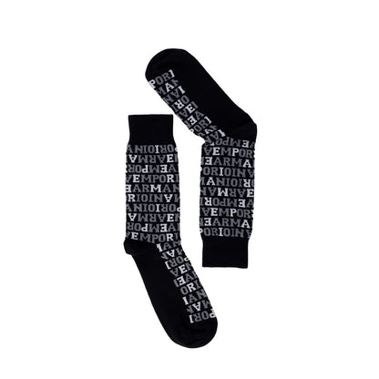 Emporio Armani Underwear Black Cotton Socks