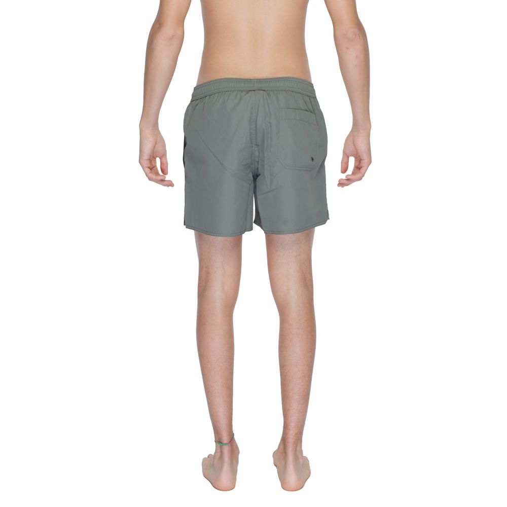 Emporio Armani Underwear Grüne Polyester-Badeshorts