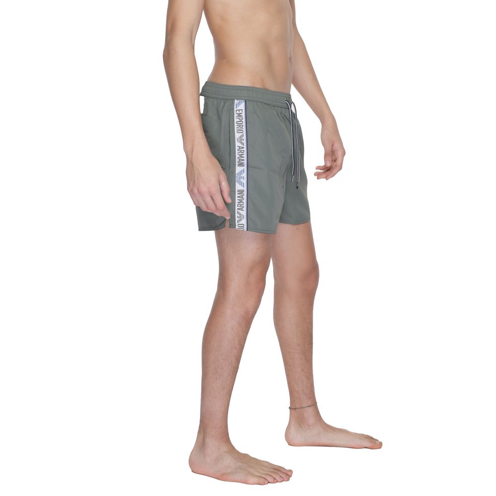 Emporio Armani Underwear Grüne Polyester-Badeshorts