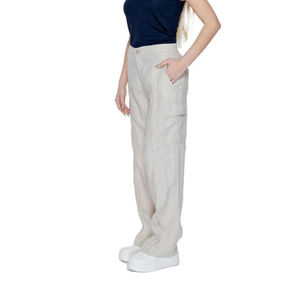 Street One Beige Leinenhose