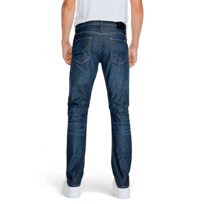 Jack Jones – Blaue Jeans aus Baumwolle mit entspannter Passform