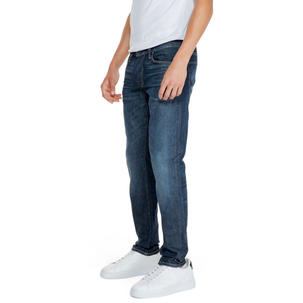 Jack Jones – Blaue Jeans aus Baumwolle mit entspannter Passform