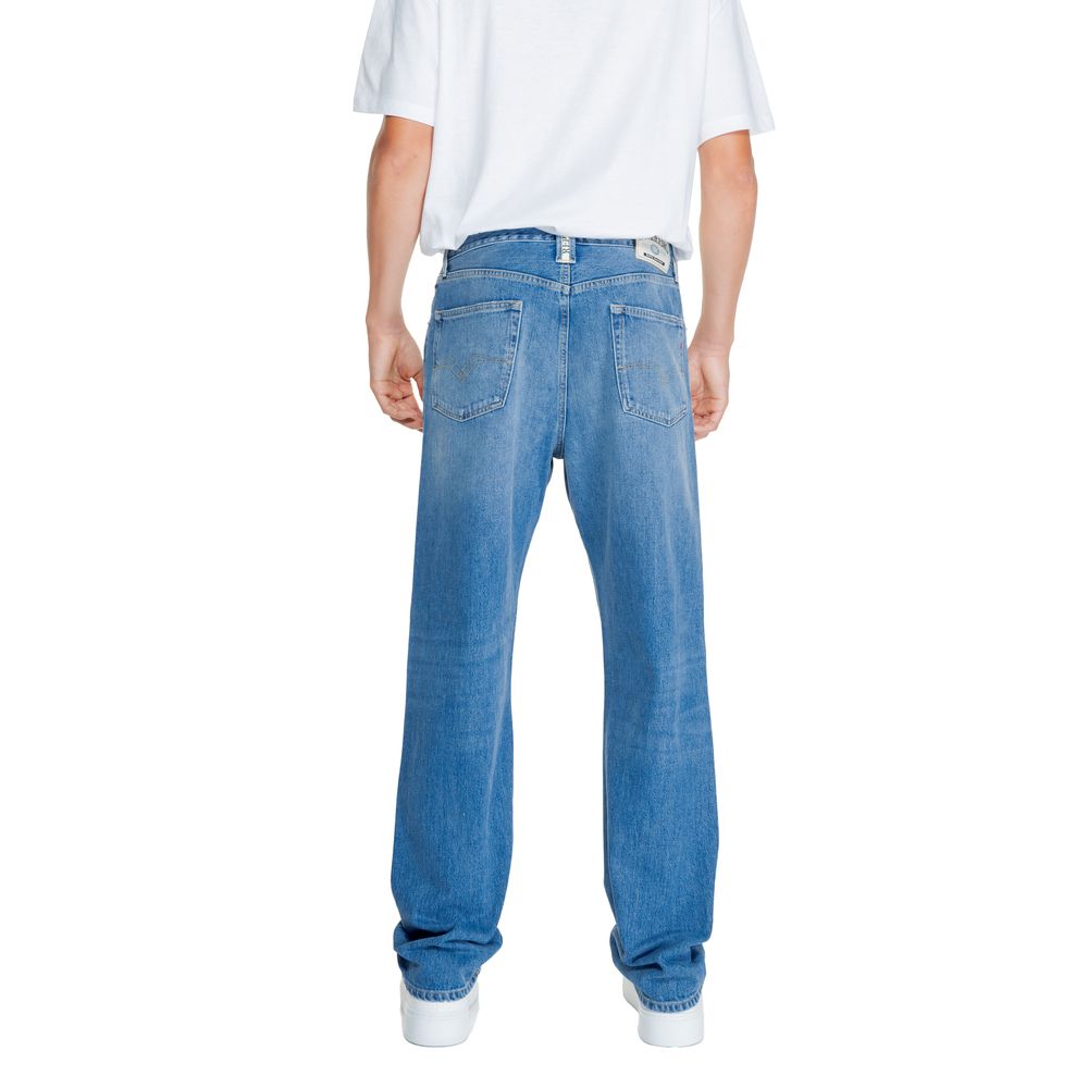 Replay – Blaue Jeans aus Baumwolle mit entspannter Passform