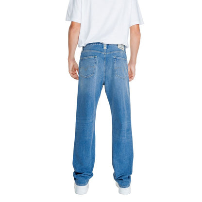 Replay – Blaue Jeans aus Baumwolle mit entspannter Passform