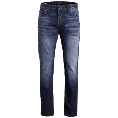 Jack Jones – Blaue Jeans aus Baumwolle mit entspannter Passform