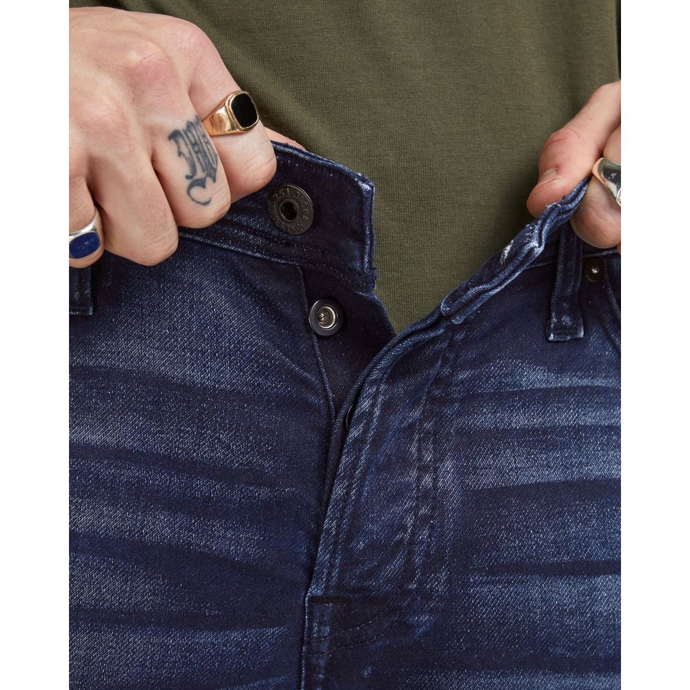 Jack Jones – Blaue Jeans aus Baumwolle mit entspannter Passform