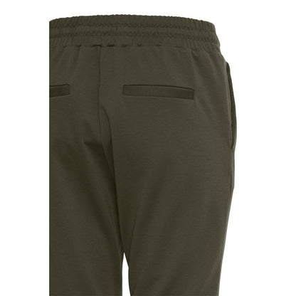 ICHI Grüne Polyesterhose