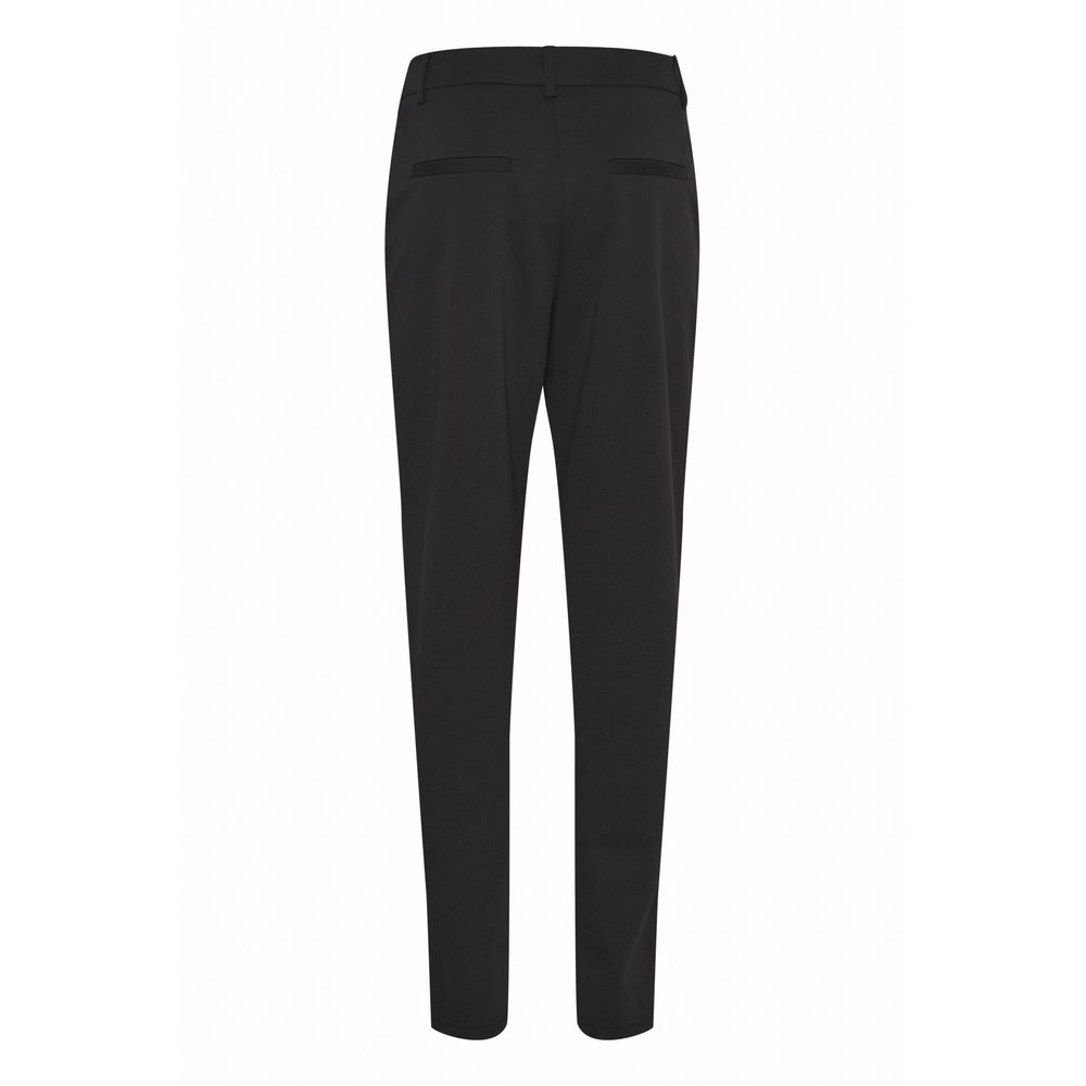 ICHI Schwarze Hose aus recyceltem Polyester