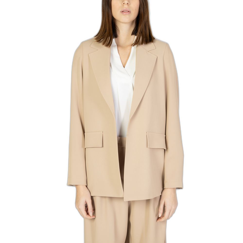 Sandro Ferrone Beige Polyester-Blazer