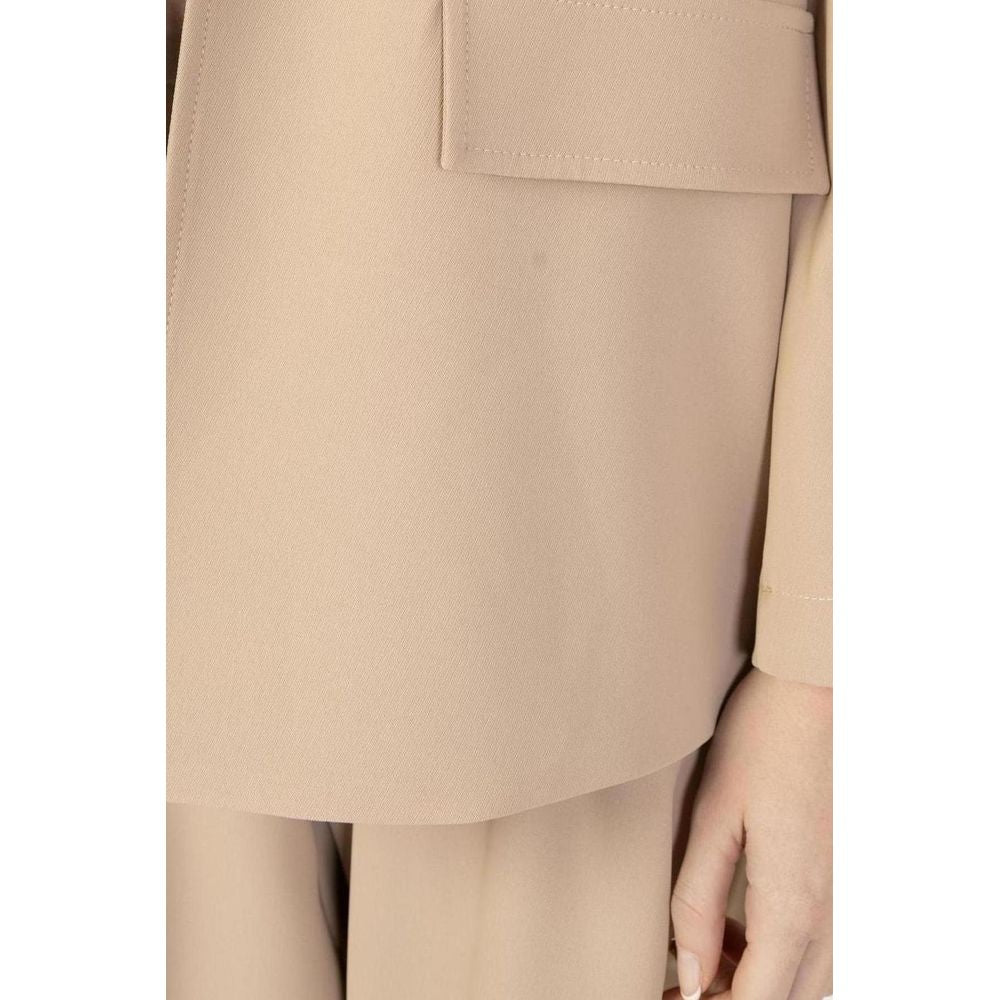 Sandro Ferrone Beige Polyester-Blazer