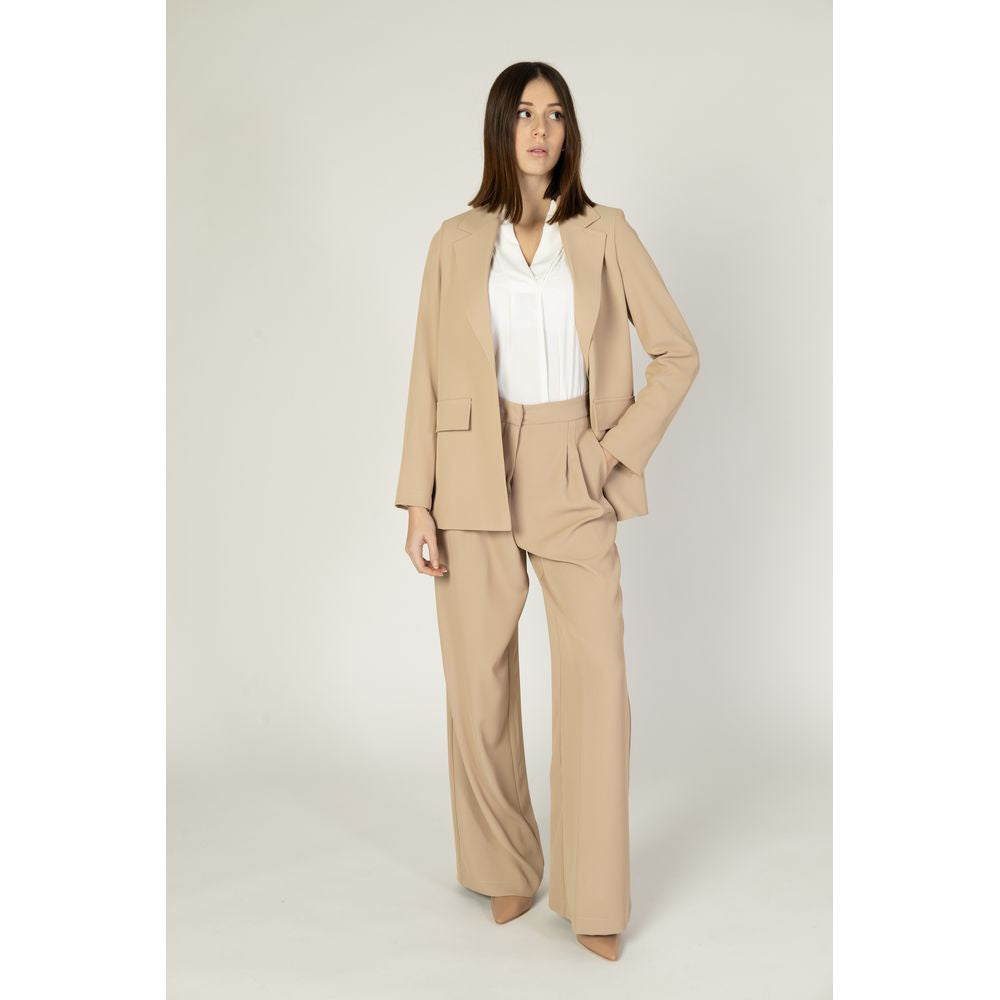 Sandro Ferrone Beige Polyester-Blazer