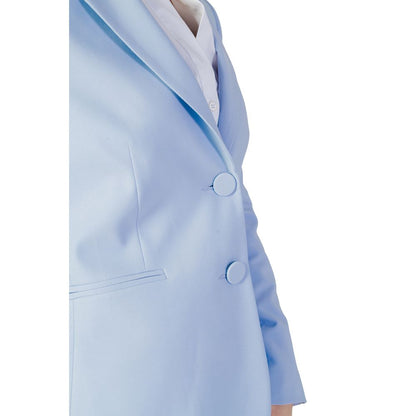 Sandro Ferrone Blauer Polyester-Blazer