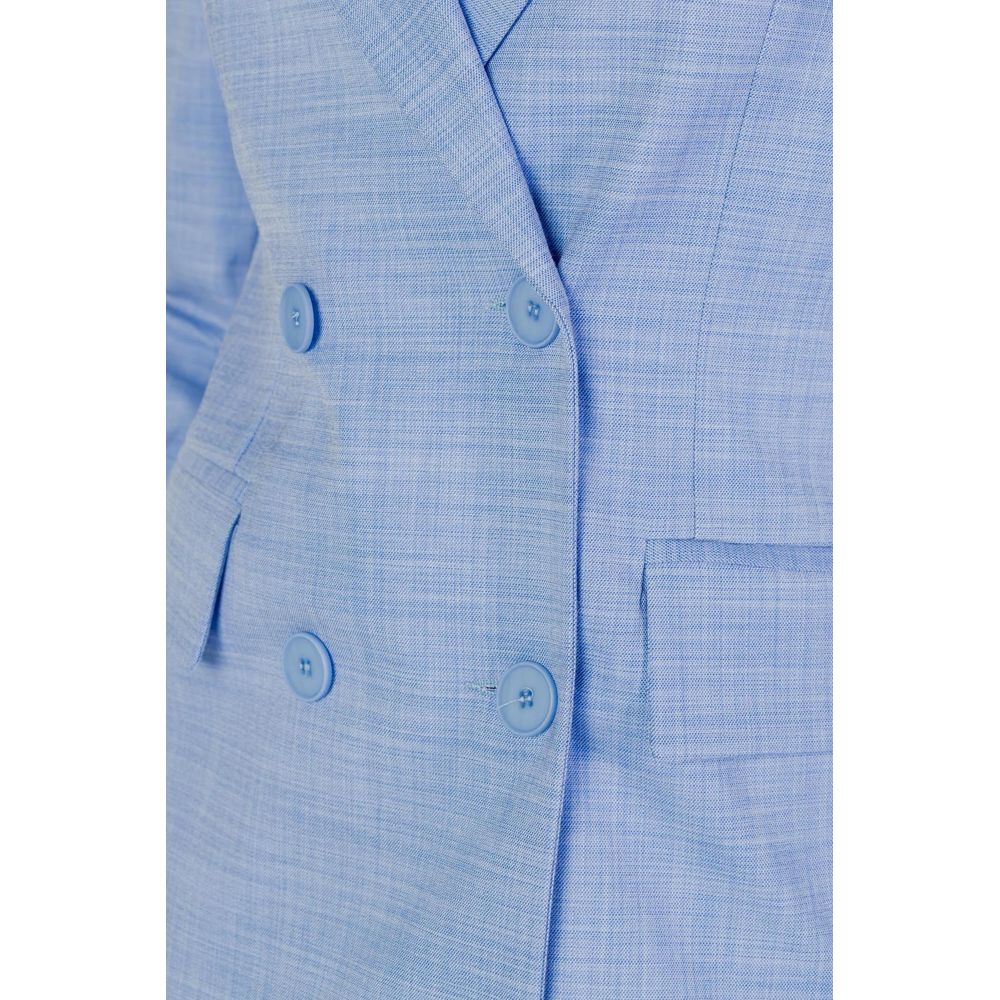 Blauer Viskose-Blazer von Sandro Ferrone