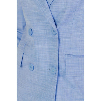 Blauer Viskose-Blazer von Sandro Ferrone