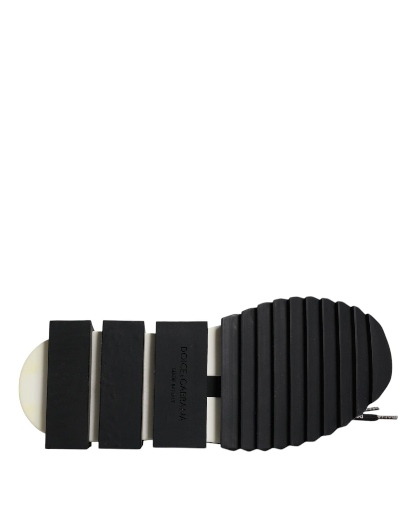 Dolce &amp; Gabbana Schwarz Weiß Logo Sorrento Herren Sneakers Schuhe