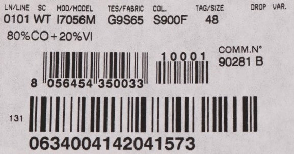 سترة دولتشي آند غابانا السوداء المخططة من القطن