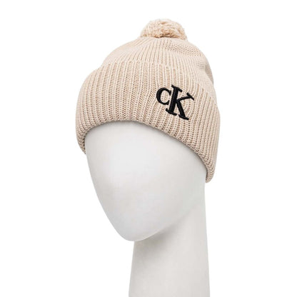 Calvin Klein Beige Cotton Caps Baseballmütze