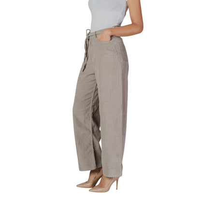 Only Beige Baumwollhose