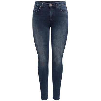 Only – Blaue Skinny-Jeans aus Baumwolle