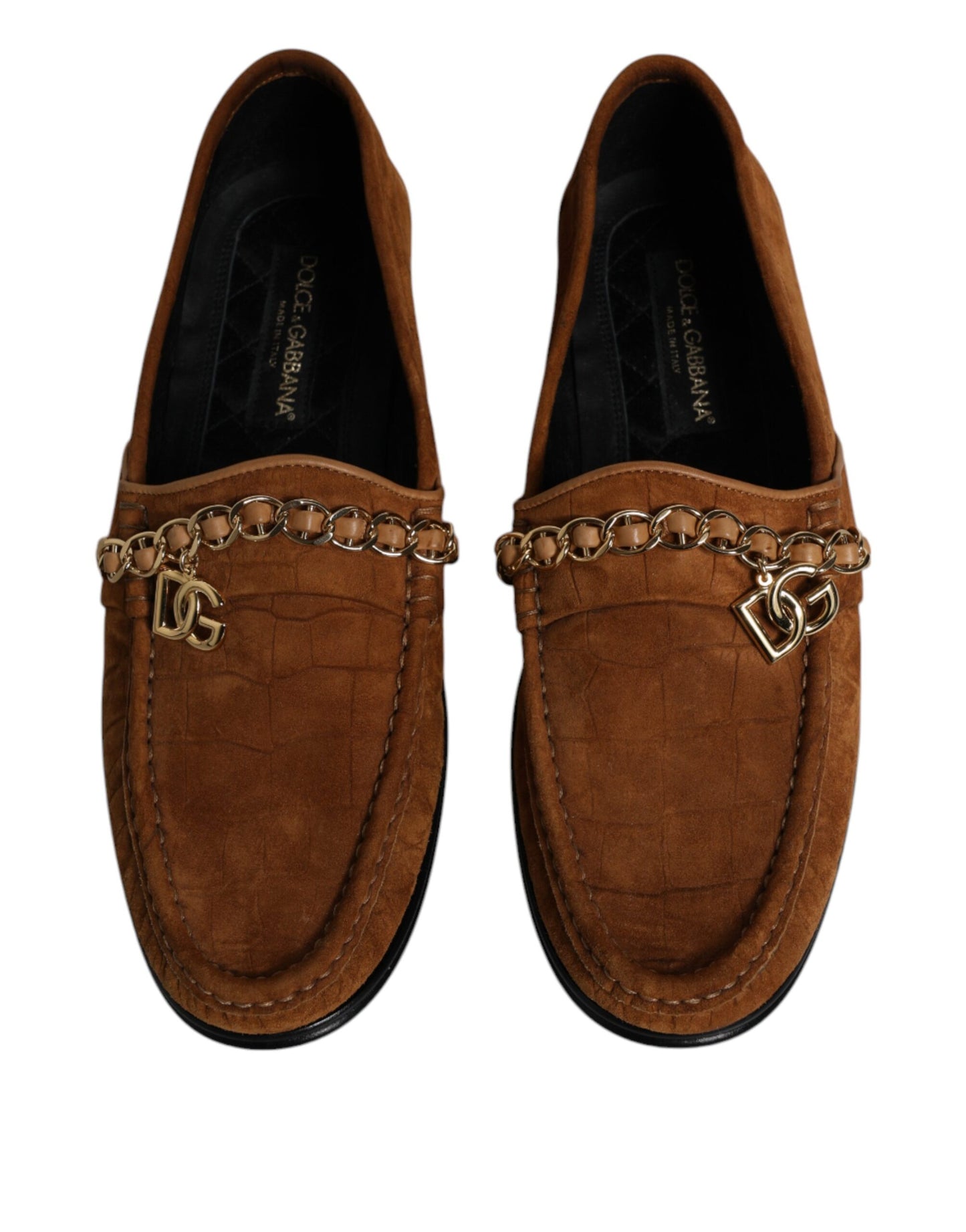 Dolce &amp; Gabbana – Loafer aus braunem Wildleder