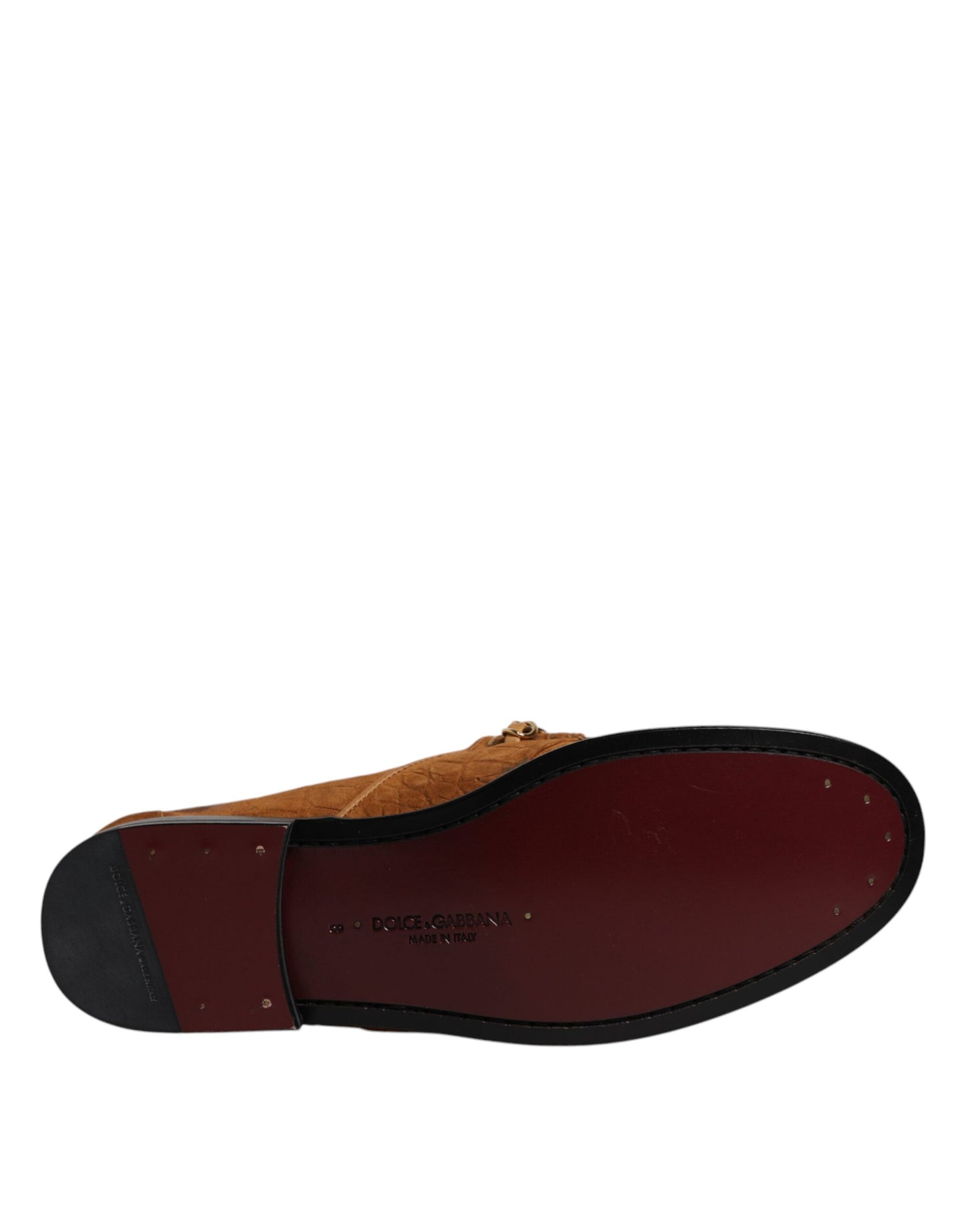 Dolce &amp; Gabbana – Loafer aus braunem Wildleder
