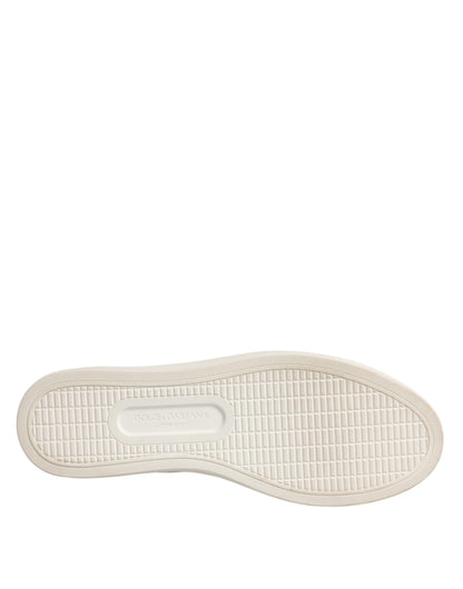 Dolce &amp; Gabbana – Weiße, klassische Sneakers aus Kalbsleder