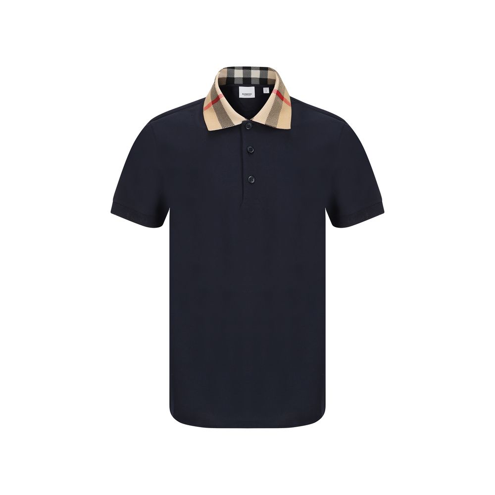 Burberry Poloshirt aus Baumwolle in Blau