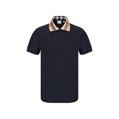 Burberry Poloshirt aus Baumwolle in Blau