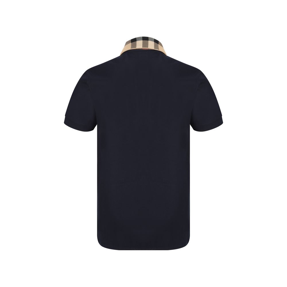 Burberry Poloshirt aus Baumwolle in Blau