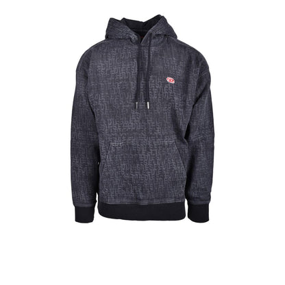 Diesel Gray Cotton Hoodie