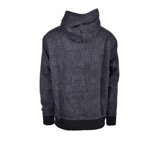 Diesel Gray Cotton Hoodie