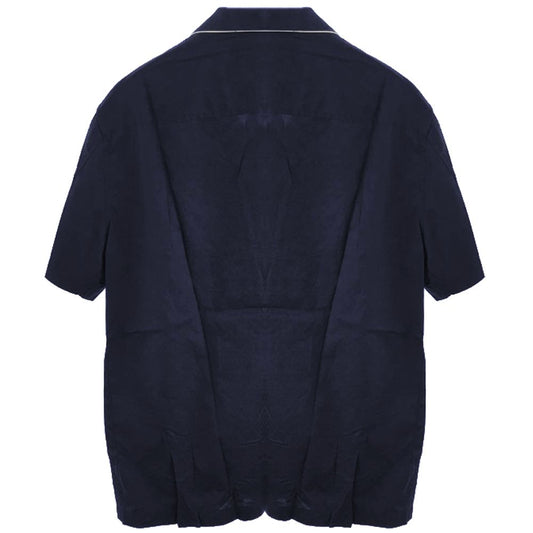 Blaues Baumwollhemd von Emporio Armani