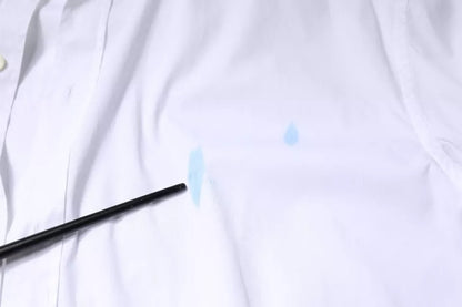 Dolce &amp; Gabbana Weißes Langarmhemd aus Baumwolle in Gold