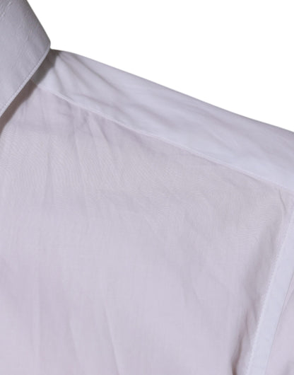 Dolce &amp; Gabbana – Weißes, langärmliges Hemd aus Baumwolle für formelle Anlässe