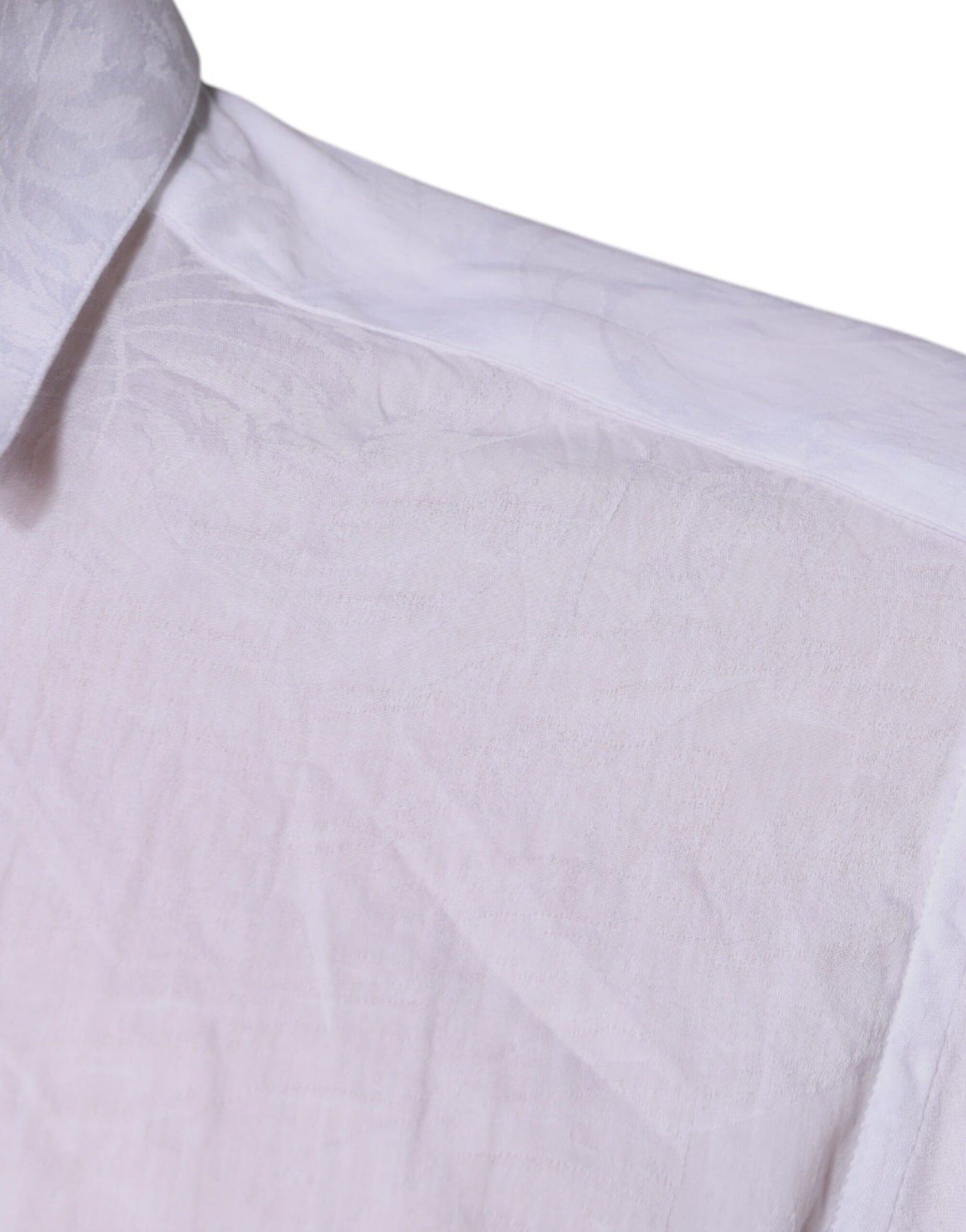 Dolce &amp; Gabbana – Slim Fit – Weißes Herrenhemd aus Baumwolle