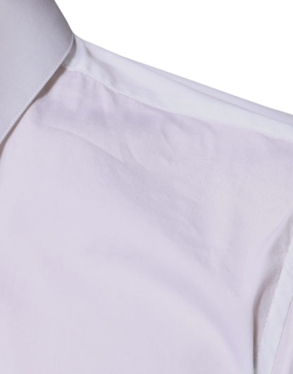 Dolce &amp; Gabbana Weißes MARTINI-Hemd aus Baumwollmischung für Herren