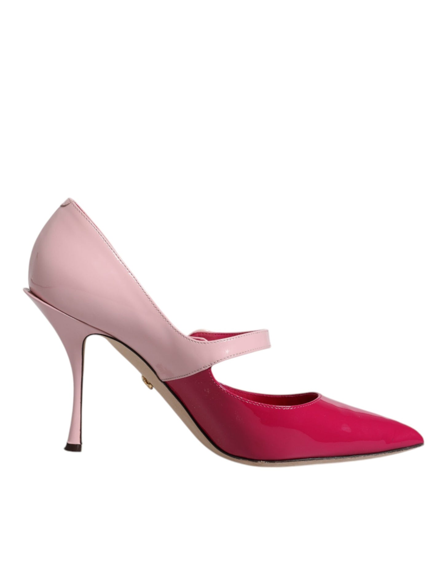 Dolce &amp; Gabbana – Pumps mit Mary-Jane-Absatz aus zweifarbigem rosa Leder